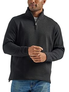 lot 1376 image: Wrangler Authentics Mens Long Sleeve Fleece Quarter-Zip (Size 3XL)