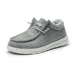 lot 1390 image: Bruno Marc BoysGirls Winter Slip-On Fur Casual Loafers (Size 2)