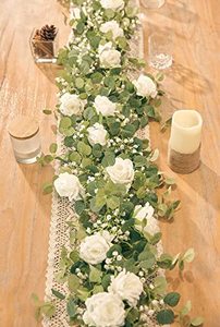 lot 2209 image: Annas Whimsy Artificial Eucalyptus Garland w Flowers