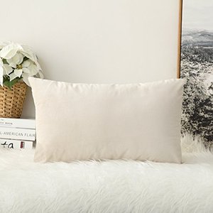 lot 2218 image: MIULEE Velvet Soft Soild Decorative Square Throw Pillow Cover