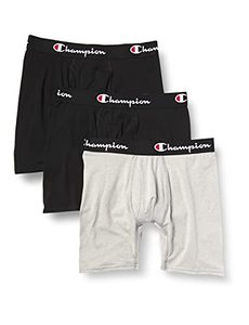 lot 2228 image: Champion Mens Everyday Cotton Stretch Boxer Briefs (3 COUNT) (Size L)