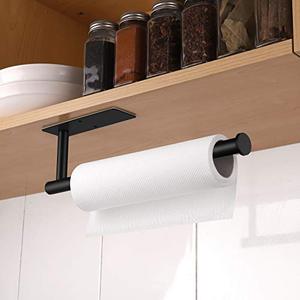 lot 2240 image: Under Cabinet Black Paper Towel Rack
