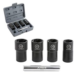 lot 2241 image: ARES 5-Piece Twist Lug Nut Socket Set