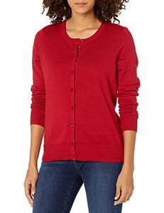 lot 2260 image: Amazon Essentials Womens Lightweight Crewneck Cardigan (Size L)