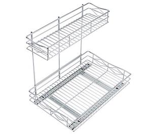 lot 2276 image: TQVAI Pull Out Under Sink Cabinet Organizer