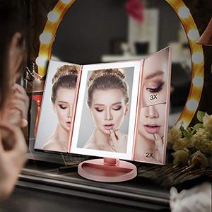 lot 2329 image: WEILY Lighted Vanity Makeup Mirror