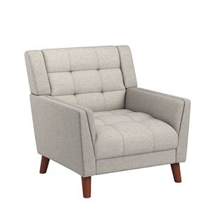 lot 2340 image: Christopher Knight Home Evelyn Mid Century Modern Fabric Arm Chair