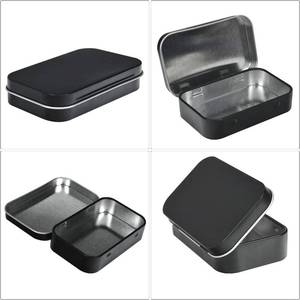 lot 1343 image: Small Storage Tins (4 COUNT)