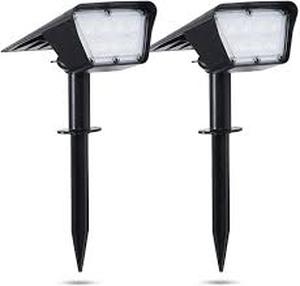 lot 1356 image: Solar Landscape Spotlights (2 COUNT)