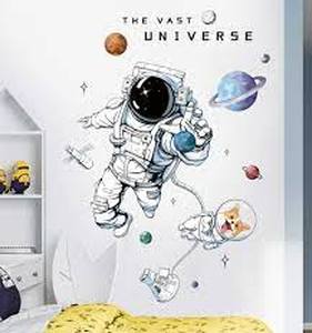 lot 1372 image: ROFARSO Astronaut Wall Stickers Set