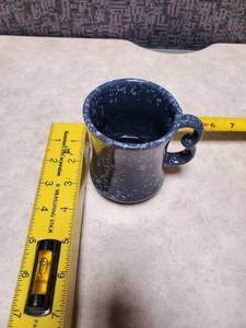 lot 25 image: Frankoma Blue Coffee Mug