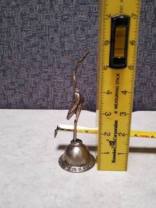 lot 28 image: Antique Crane Bell - Brass - Sounds Amazing