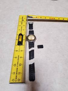 lot 38 image: Mens Casio Alarm Chronograph Quartz Case # 2701 AMW 320R Divers Watch - Needs a New Battery and Wrist Band - Insane Value Here