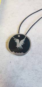 lot 53 image: New Star Eagle Pendant Necklace - Pewter