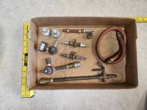 lot 75 image: Flat of Air Compresser Parts and Accessories