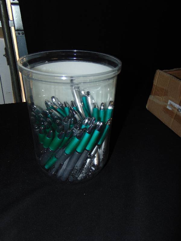 lot 1019 image: (50) ct. lot of new twist ink pens, black ink