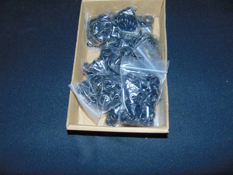 lot 1043 image: (500) ct. lot 78 ID (12 OD)  rubber gaskets