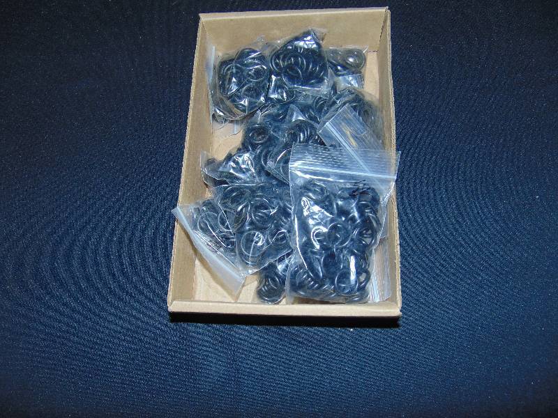 lot 1044 image: (500) ct. lot 78 ID (12 OD)  rubber gaskets