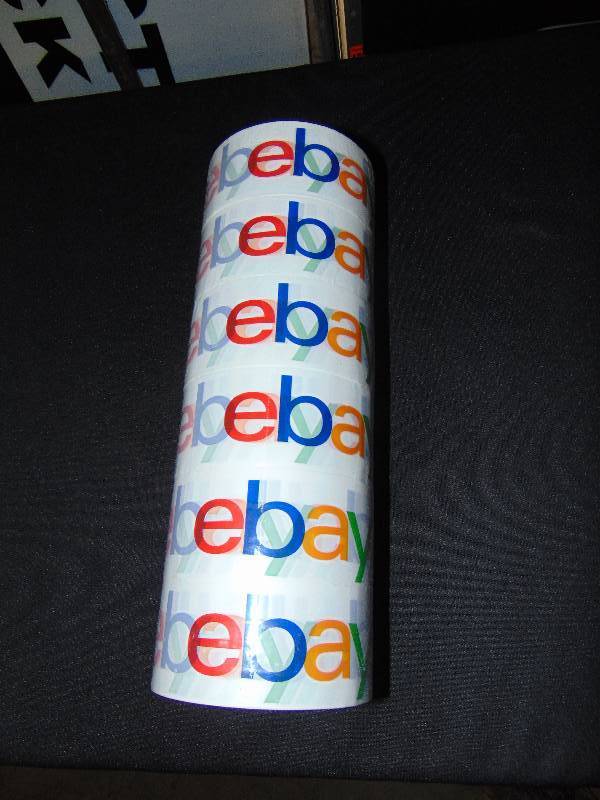 lot 1095 image: (6) rolls ebay packing tape 2 w x 150 yards