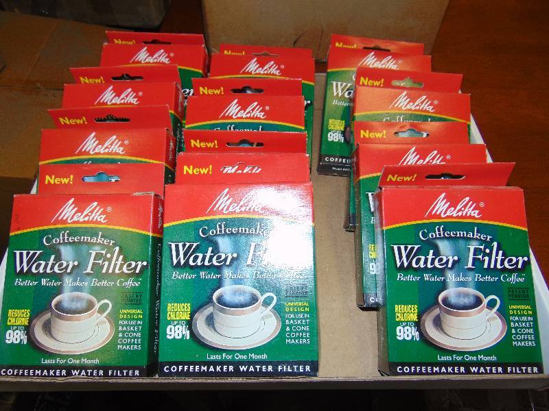 lot 1107 image: (12) ct. lot Melitta Coffee Maker Water Filter for use in basket or cone coffee makers