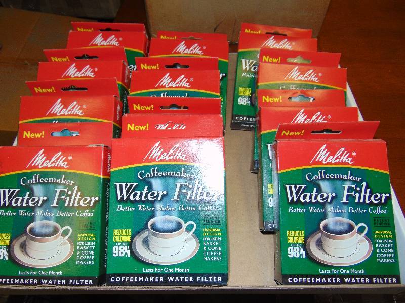 lot 1108 image: (12) ct. lot Melitta Coffee Maker Water Filter for use in basket or cone coffee makers