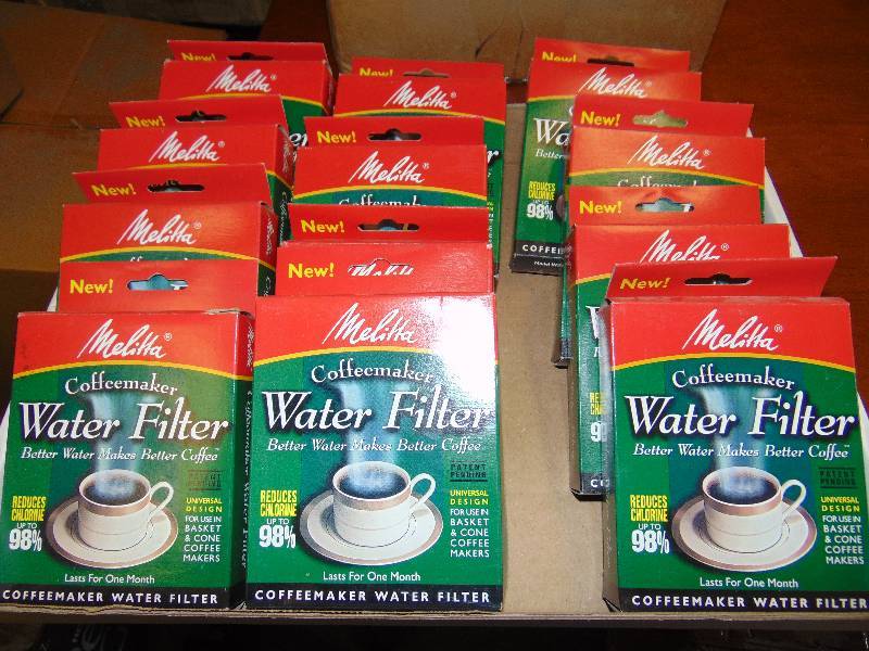 lot 1109 image: (12) ct. lot Melitta Coffee Maker Water Filter for use in basket or cone coffee makers