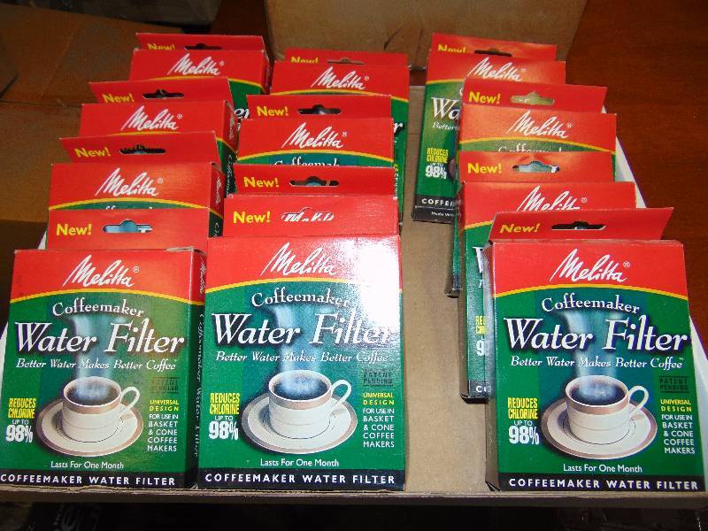 lot 1110 image: (12) ct. lot Melitta Coffee Maker Water Filter for use in basket or cone coffee makers