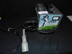 lot 1144 image: Link Series by Lester Electrical Industrial, Battery Charger for Golf Carts, 8 cord this item has been damaged and may only be good for parts, it is untested.