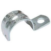 lot 1128 image: (1) box Sigma One Hole EMT Strap PN 55920-S, 12, 100 straps per box