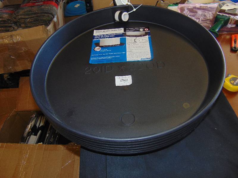 lot 1182 image: (6) 20 Camco Water Heater Drain Pan for Electric Water Heaters