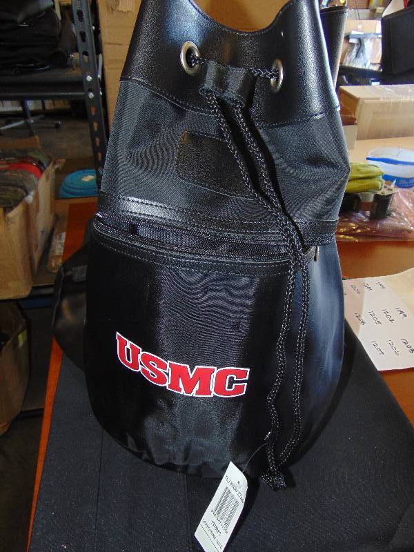 lot 1197 image: (1) USMC Drawstring bag with reinforced bottom
