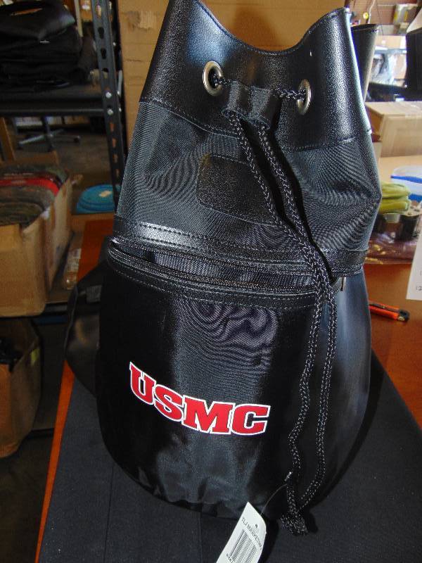 lot 1198 image: (1) USMC Drawstring bag with reinforced bottom