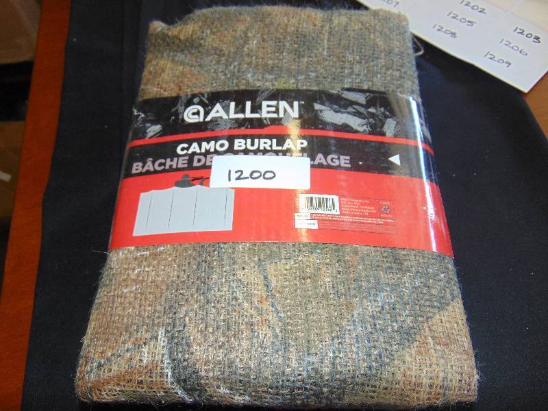 lot 1201 image: Allen Camo Burlap, 12 x 54