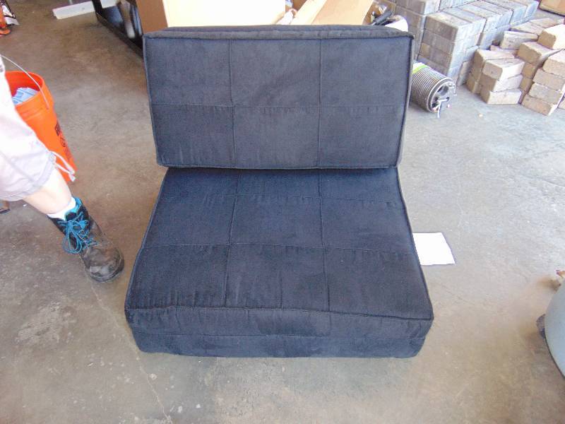 lot 1224 image: Flip Chair Black, Micro Fiber