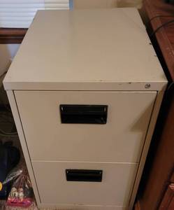 lot 127 image: Two-Drawer File Cabinet.