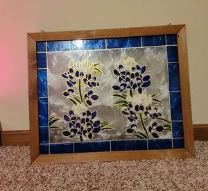 lot 183 image: Stained Glass Hanging Panel.