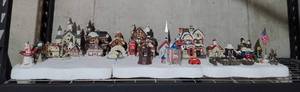 lot 209 image: Very Cool Christmas Village Set. Houses, People and Accessories Lot 24. READ DESCRIPTION