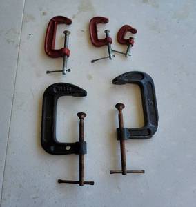 lot 342 image: (5) C clamps