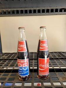 lot 356 image: (2) Vintage Coca-cola bottles