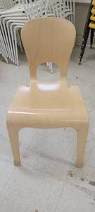 lot 2529 image: Lot of 9 COMMUNITY Wooden Childrens Chairs