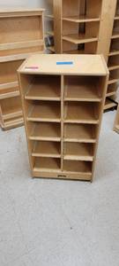 lot 13667 image: Jonti Craft Rolling Childrens Art Storage Cubby