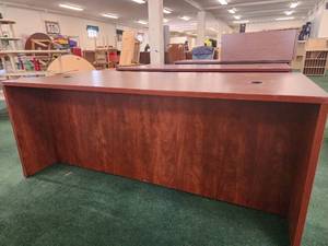 lot 13534 image: 72in Wooden Office Desk