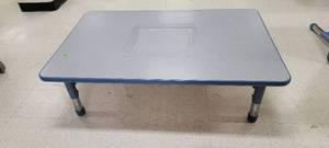 lot 13714 image: Adjustable Height Childrens Table