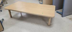 lot 13727 image: Adjustable Height Childrens Table