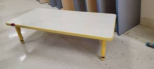 lot 13728 image: Adjustable Height Childrens Table