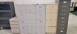 lot 13757 image: (6) Various Size Filing Cabinets