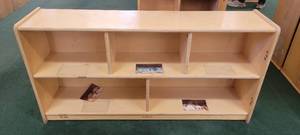 lot 13815 image: Kaplan Wooden 5-Compartment Storage Unit