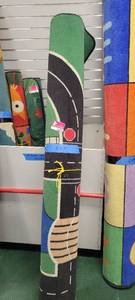 lot 13609 image: 7ft Road Themed Area Rug for Children
