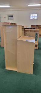 lot 13944 image: Lakeshore Slot Shelf and a 5-Cubby Shelf