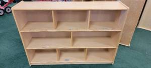 lot 13958 image: Kaplan Wooden 8-Compartment Storage Unit